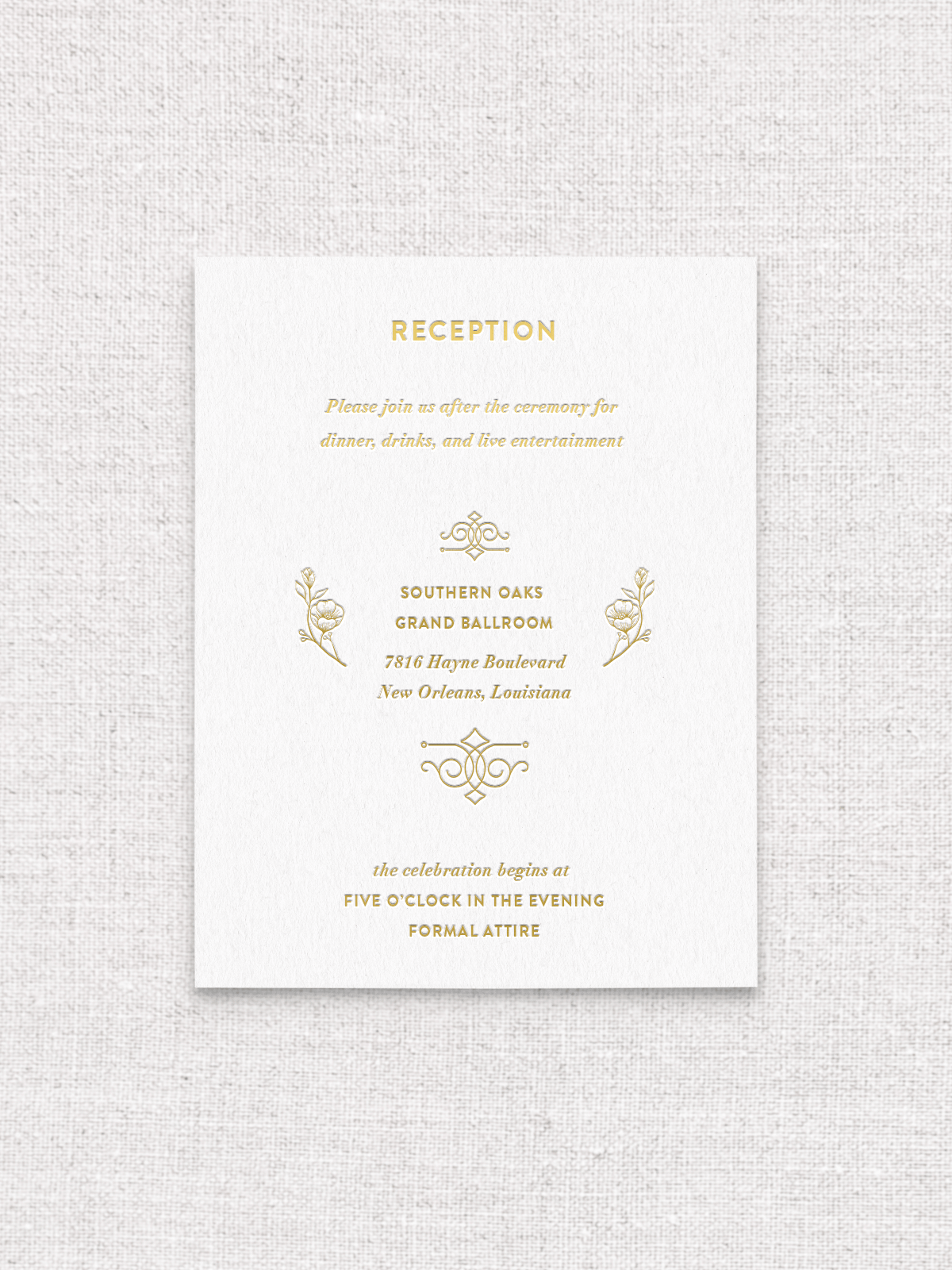 Tracery - Reception Card | Classic Version