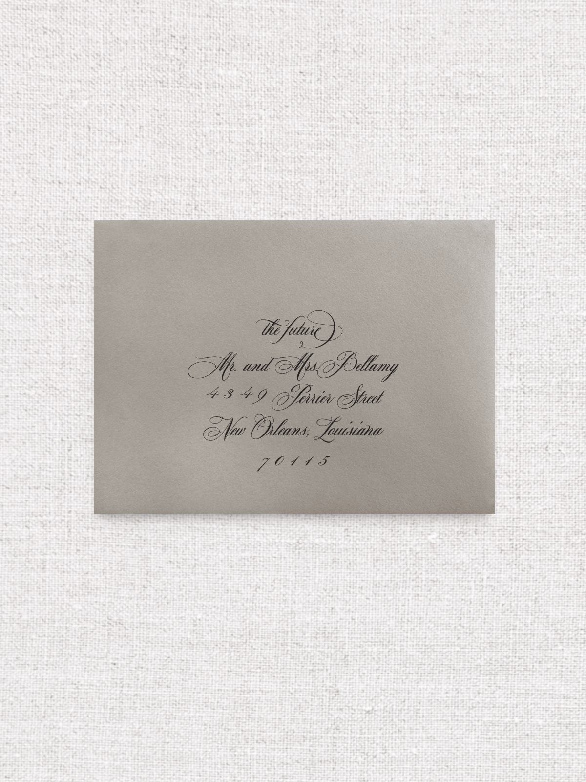 Flourished Script Style - Reply Envelope