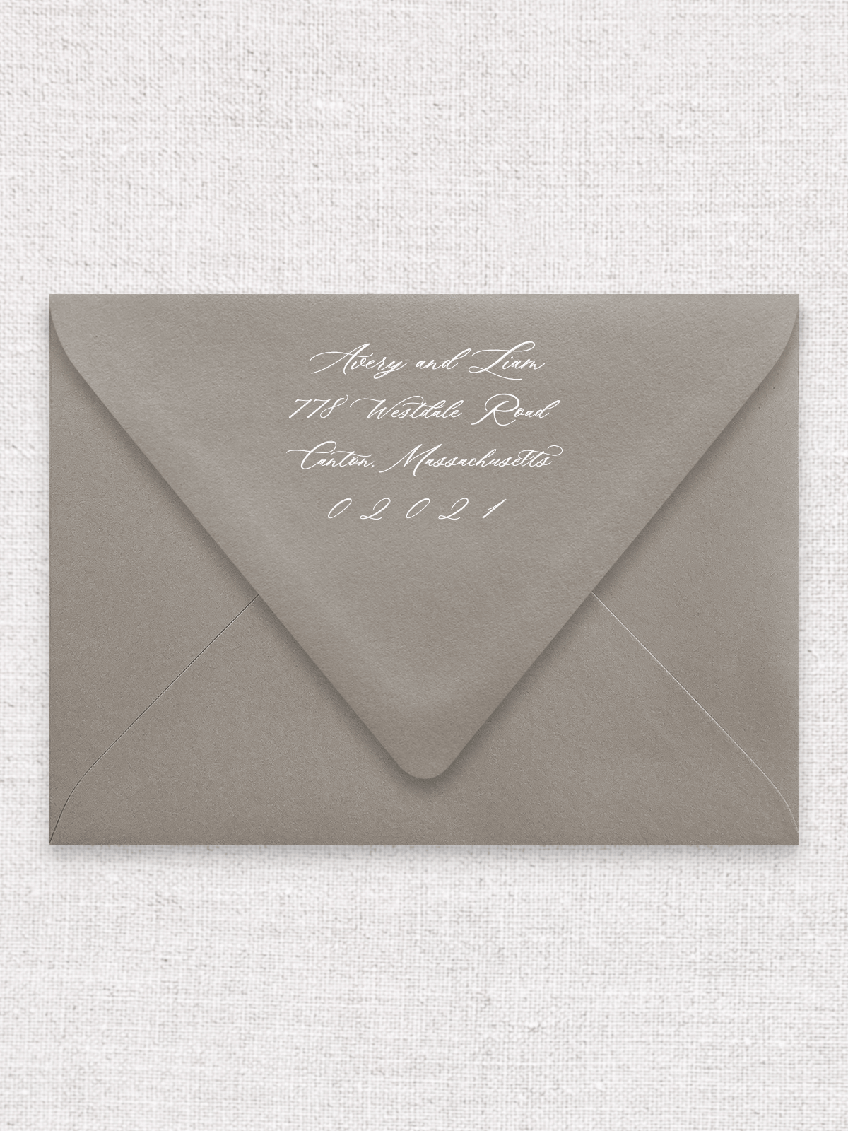 Modern Script Style - Invitation (A7) Envelopes
