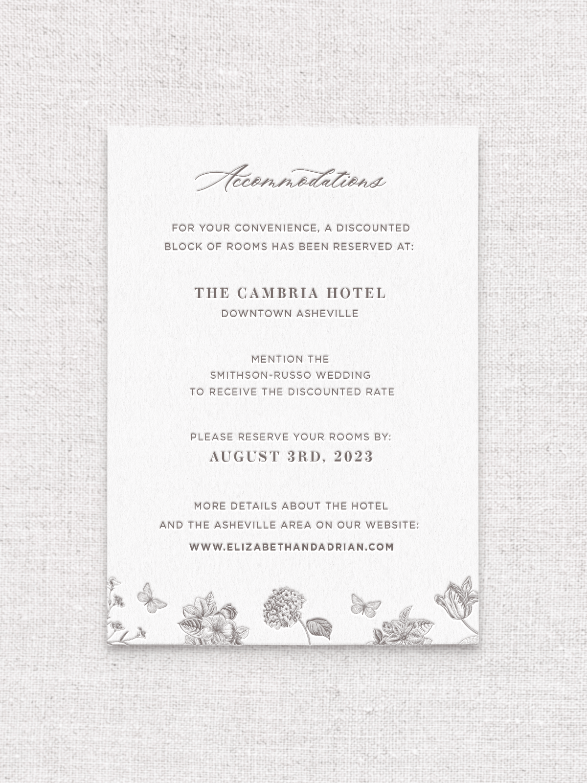 Toile - Details Card | Scripted Version