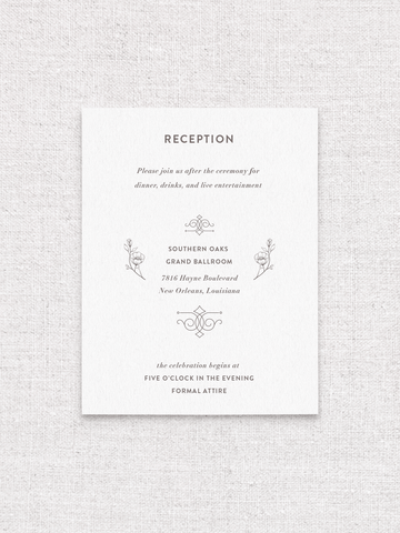 Tracery - Reception Card | Classic Version
