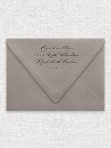 Elegant Script Style - Invitation (A7) Envelopes