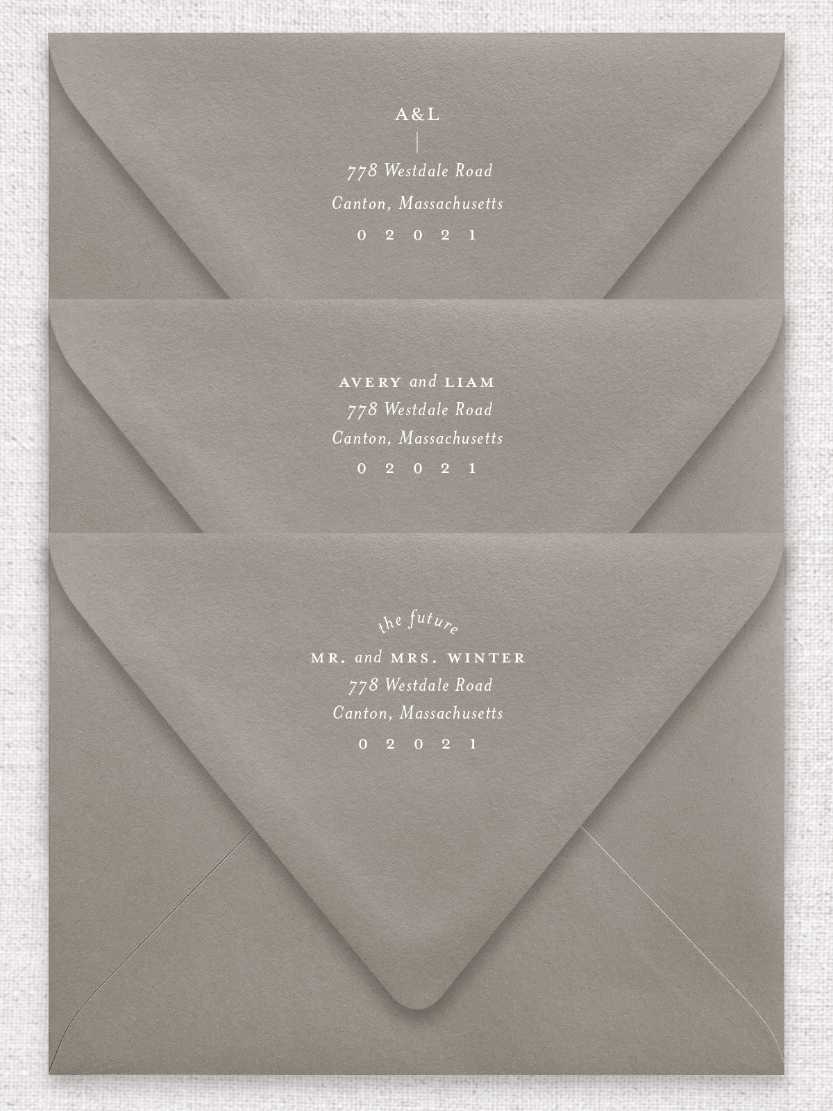 Intaglio - Invitation (A7) Envelopes