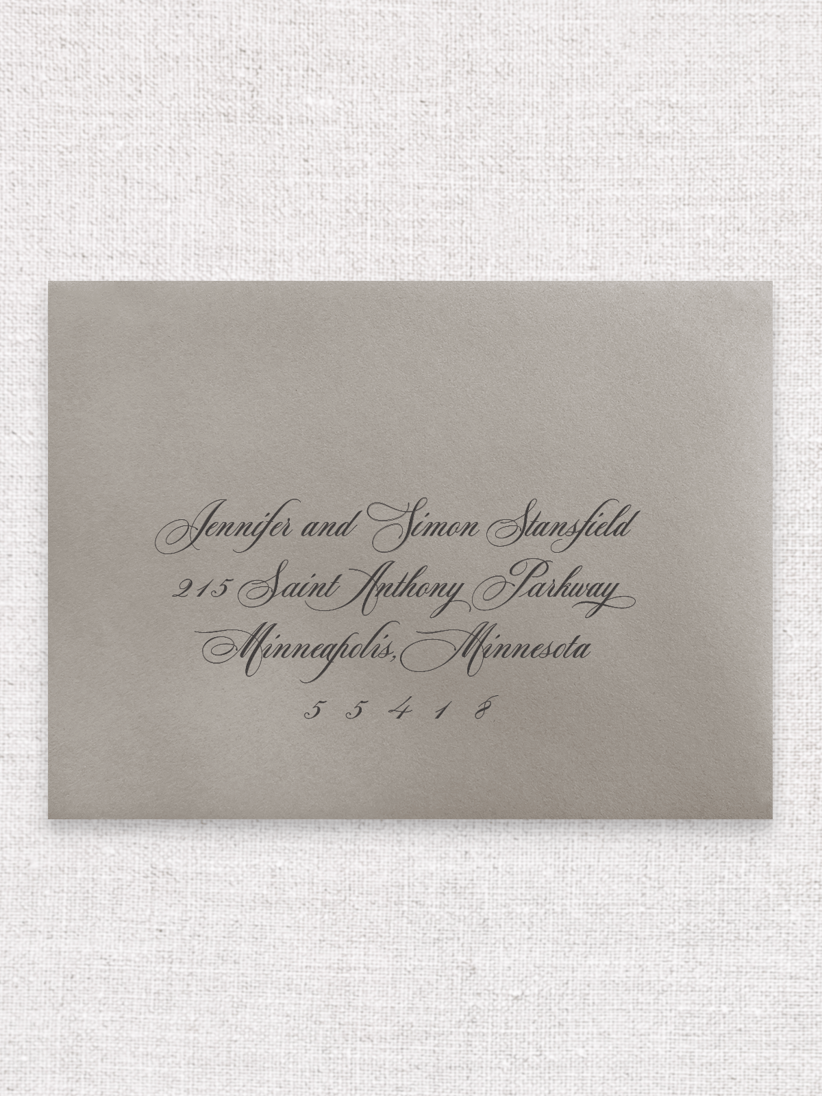 Flourished Script Style - Guest Address Printing
